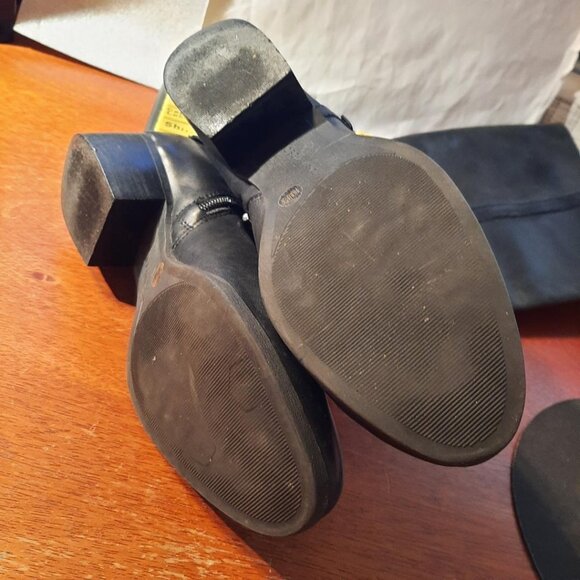 BCBG Black Tall Riding Boots Joseff Size 7.5 PreLoved - Picture 3 of 7